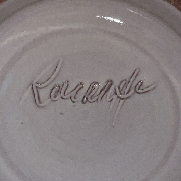 Vintage RACKLIFFE Pottery Blue Hill Maine Blueberry Jelly Dish And Lid - Picture 14 of 14